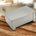 Art Deco Solid Silver Cigarette Box - London - 1947 by William Comyns