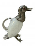 Silver Plated Duck Claret Jug - Circa 1990