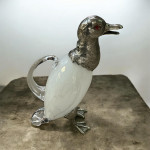 Silver Plated Duck Claret Jug - Circa 1990