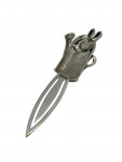 Sterling Silver Bookmark - Rabbit in a Watering Can
