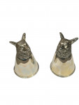 Pair of Italian Silver Stirrup Cups - Circa 1890