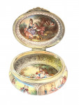 Viennese Enamel Box with Rococo Pastoral Scenes -Austria, late 18th - early 19th century