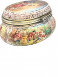 Viennese Enamel Box with Rococo Pastoral Scenes -Austria, late 18th - early 19th century