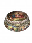 Viennese Enamel Box with Rococo Pastoral Scenes -Austria, late 18th - early 19th century