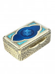 French Gilt Silver & Enamel Snuff Box - Minerva Head, c. early 20th century