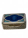 French Gilt Silver & Enamel Snuff Box - Minerva Head, c. early 20th century