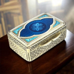 French Gilt Silver & Enamel Snuff Box - Minerva Head, c. early 20th century