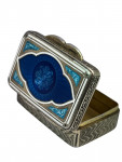 French Gilt Silver & Enamel Snuff Box - Minerva Head, c. early 20th century