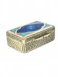 French Gilt Silver & Enamel Snuff Box - Minerva Head, c. early 20th century