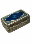 French Gilt Silver & Enamel Snuff Box - Minerva Head, c. early 20th century