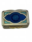 French Gilt Silver & Enamel Snuff Box - Minerva Head, c. early 20th century
