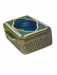 French Gilt Silver & Enamel Snuff Box - Minerva Head, c. early 20th century