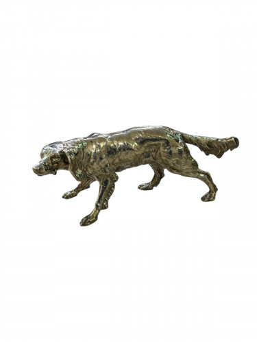 Solid Silver Irish Setter Dog - German - Circa 1905 by Berthold Muller