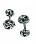 Sterling Silver Knot Cufflinks