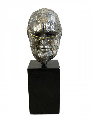 A Sculpture of Winston Churchill's Bust - London - 1975 by CK Ltd - Limited Edition 108 / 250