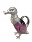 Silver Plated Duck Claret Jug - Circa 1990
