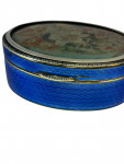 Silver & Enamel Box with Tapestry Lid - Circa 1910 - 1920