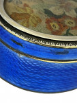 Silver & Enamel Box with Tapestry Lid - Circa 1910 - 1920