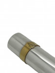 Solid Silver Single Cigar Holder - London - 1997 by Asprey London (18.5cm Cigar Holder)