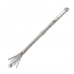 Solid Silver Retractable Silver Swizzle Stick / Cocktail Stirrer