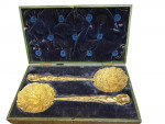 George IV Silver Gilt Serving Spoons - London - 1826 by WE