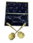 George IV Silver Gilt Serving Spoons - London - 1826 by WE