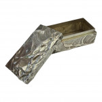 MEXICAN BRITANNIA STANDARD SILVER BOX AND COVER, JANNA THOMAS, TAXCO, IMPORT MARKED FOR LONDON, 1965