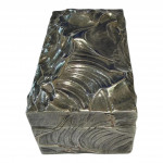 MEXICAN BRITANNIA STANDARD SILVER BOX AND COVER, JANNA THOMAS, TAXCO, IMPORT MARKED FOR LONDON, 1965