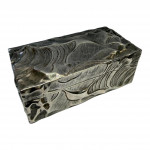MEXICAN BRITANNIA STANDARD SILVER BOX AND COVER, JANNA THOMAS, TAXCO, IMPORT MARKED FOR LONDON, 1965