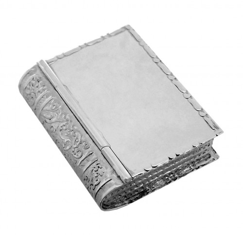 Solid Silver "Book" Pill Box