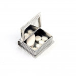 Solid Silver "Book" Pill Box