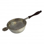 Solid Silver Tea Strainer with Wooden Handle - Londond- 1977by Da-Mar Silverware