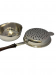 Solid Silver Tea Strainer with Wooden Handle - Londond- 1977by Da-Mar Silverware