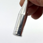Sterling Silver Champagne Bottle Swizzle Stick With Retractable Stirrer