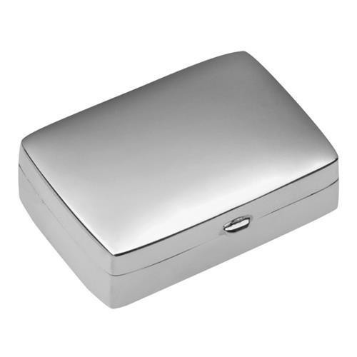 Solid Silver Pill Box (Rectangle)