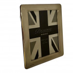 English Silver Hallmarked 6″x4″ Reed Inneer Edge Photo Frame - Wood Back