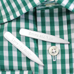 Silver Collar Stiffeners / Stays with English Hallmark - Length 6.3cm