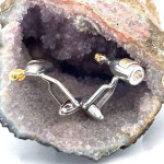 Sterling Silver Champagne Bottle Cufflinks With Gold Plated Detail