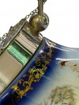 Silver plated and ceramic biscuit box - Circa 1990 by Cirsford & Norris Ltd