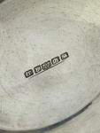 Silver plated and ceramic biscuit box - Circa 1990 by Cirsford & Norris Ltd
