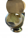 Silver plated and ceramic biscuit box - Circa 1990 by Cirsford & Norris Ltd