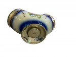 Silver plated and ceramic biscuit box - Circa 1990 by Cirsford & Norris Ltd