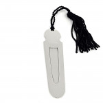 Sterling Silver Plain Tongue Bookmark With Tassel