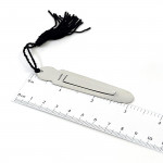 Sterling Silver Plain Tongue Bookmark With Tassel