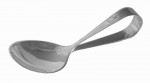 Sterling Silver Baby Loop Spoon finished - English Hallmarked