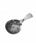 GEO IV SILVER CADDY SPOON  1821 (LARGE)