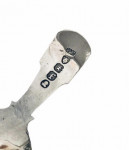 GEO IV SILVER CADDY SPOON  1821 (LARGE)