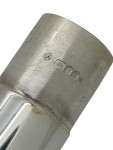 Solid Silver Single Cigar Holder - London - 1997 by Asprey London (15cm Cigar Holder)