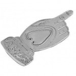 Soild Silver Hand Bookmark in a Victorian Style