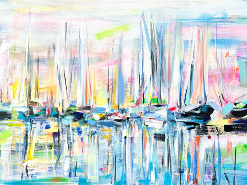 Old Gaffers, rafted evening sunlight